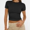 Womens Short Sleeve T Shirts Basic Workout Tops