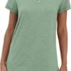 3 Pack V Neck T Shirts for Women Short Sleeve Tshirts
