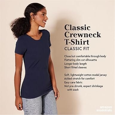 Women RegularFit ShortSleeve Crewneck TShirt Multipacks