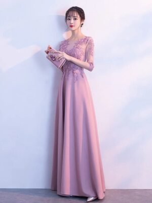 Elegant V-neck Gown for Women
